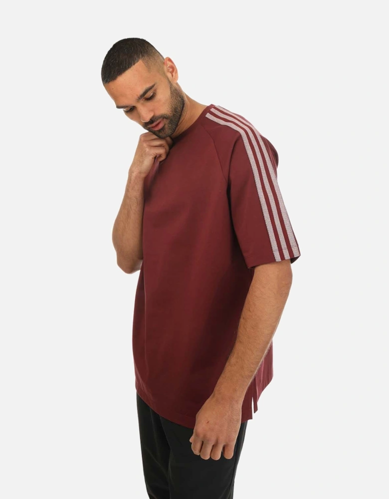 Mens 3 Stripes Short Sleeve T-Shirt