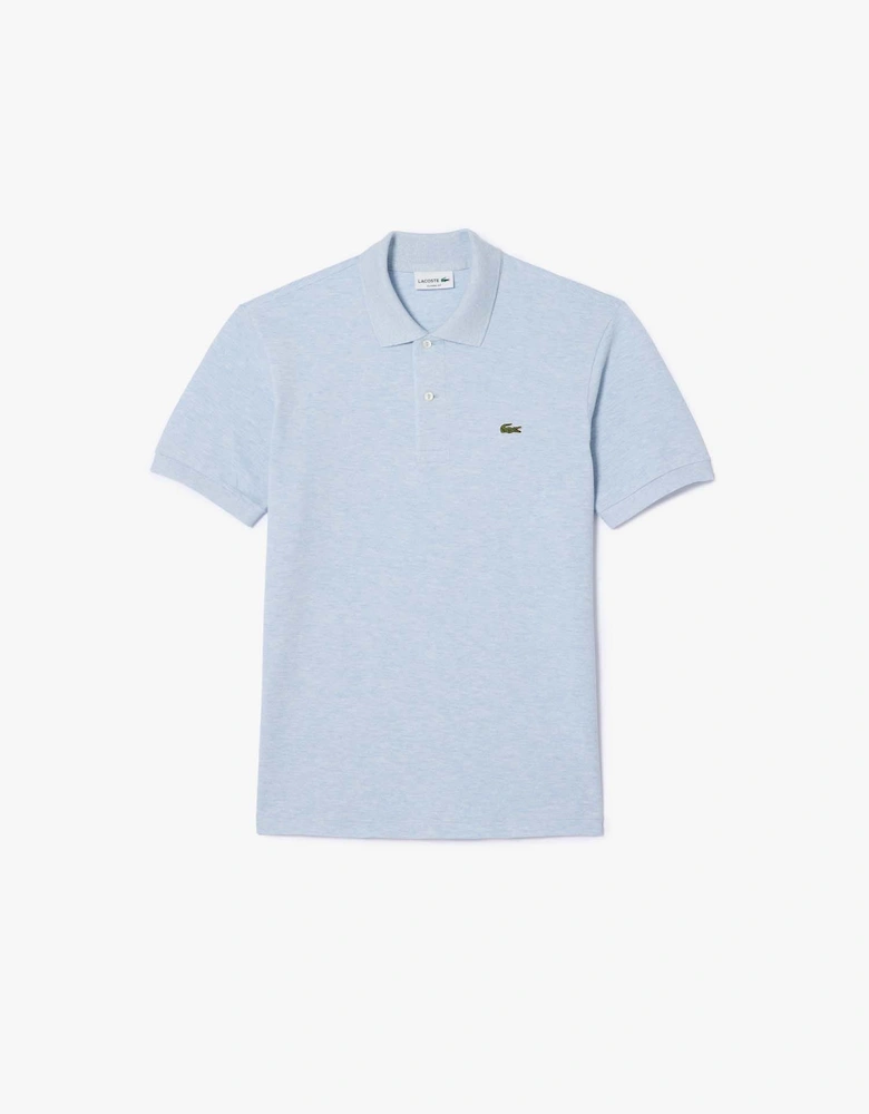 Heathered Petit Piqué Cotton Polo Shirt