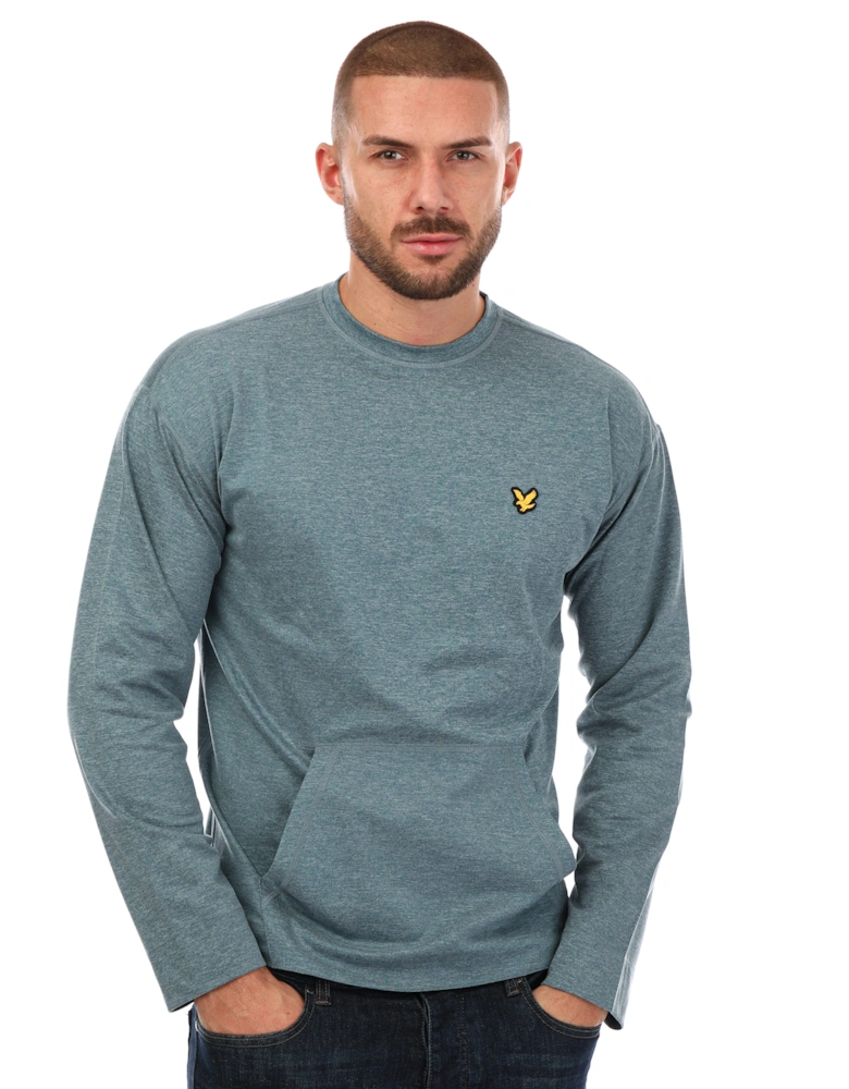 Mens Sports Crew Neck Fly Fleece Jumper
