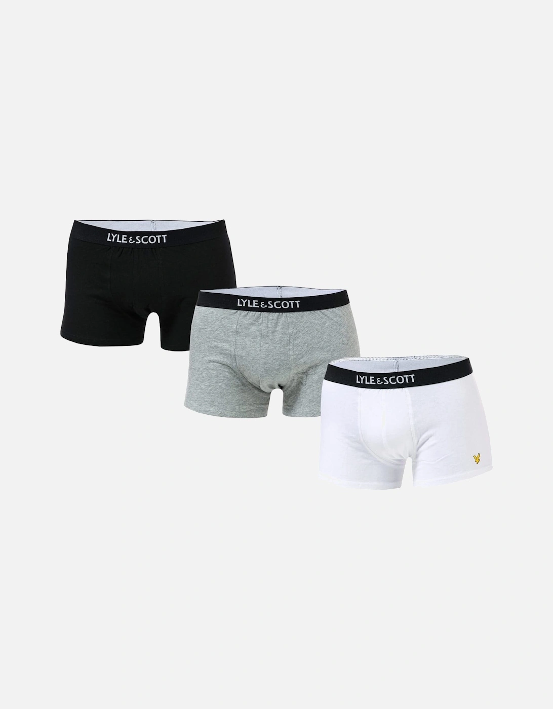 Mens Nathan 3 Pack Boxer Shorts, 3 of 2