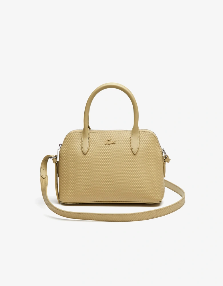 Chantaco Embossed Piqué Leather Top Handle Bag