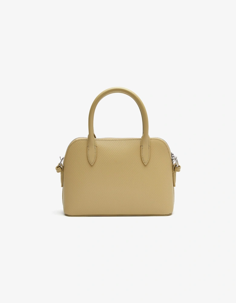 Chantaco Embossed Piqué Leather Top Handle Bag