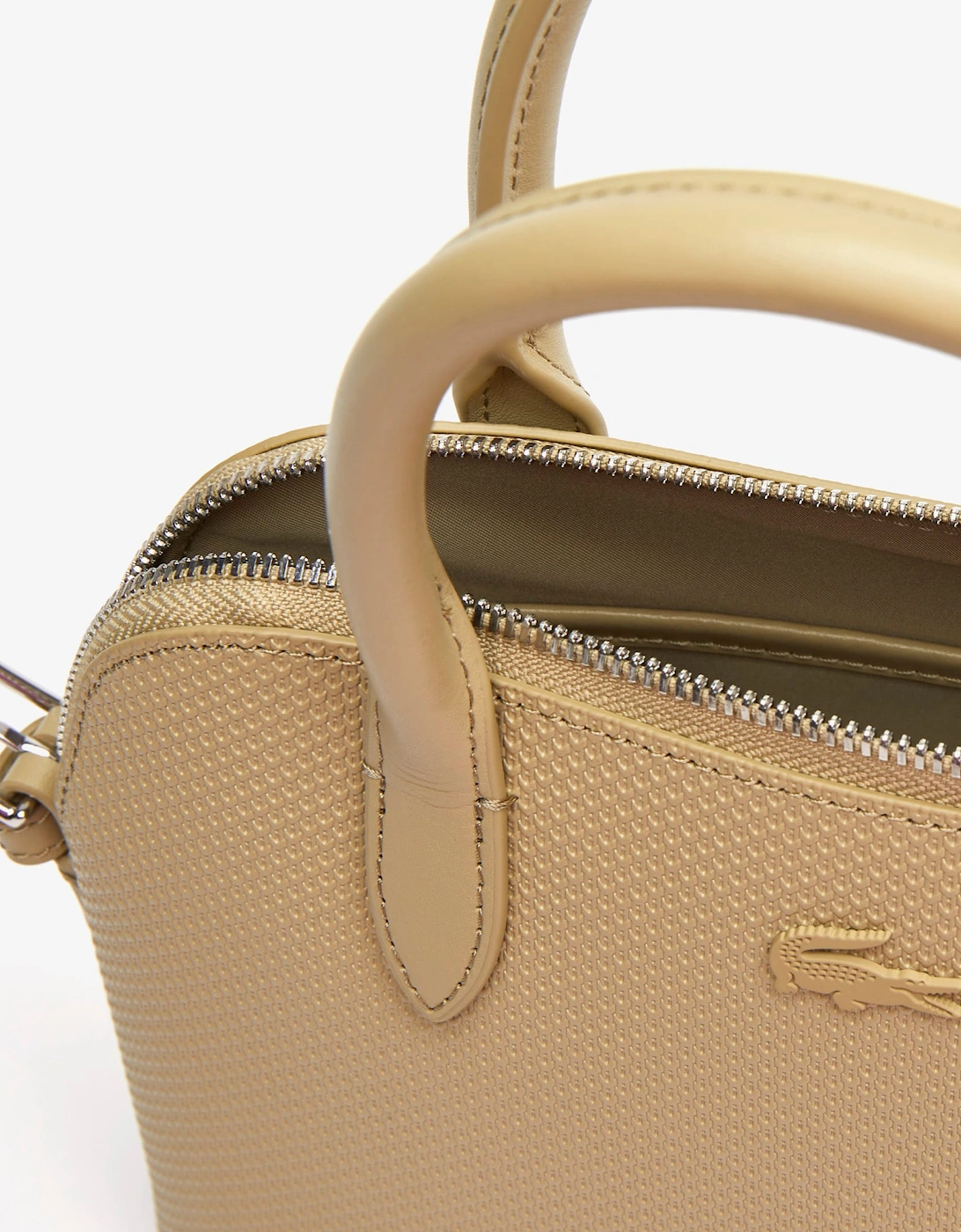 Chantaco Embossed Piqué Leather Top Handle Bag