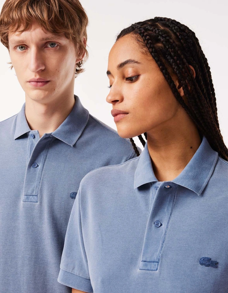 Classic-Fit Natural Dye Polo Shirt