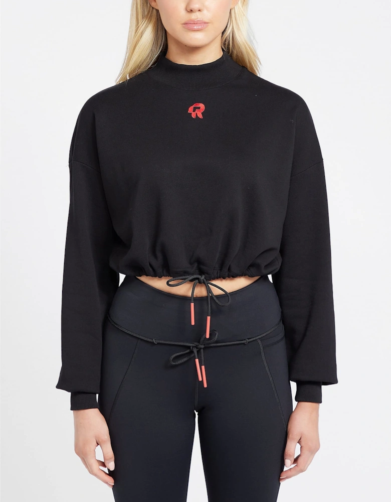 Womens Inky Cropped Sweatshirt