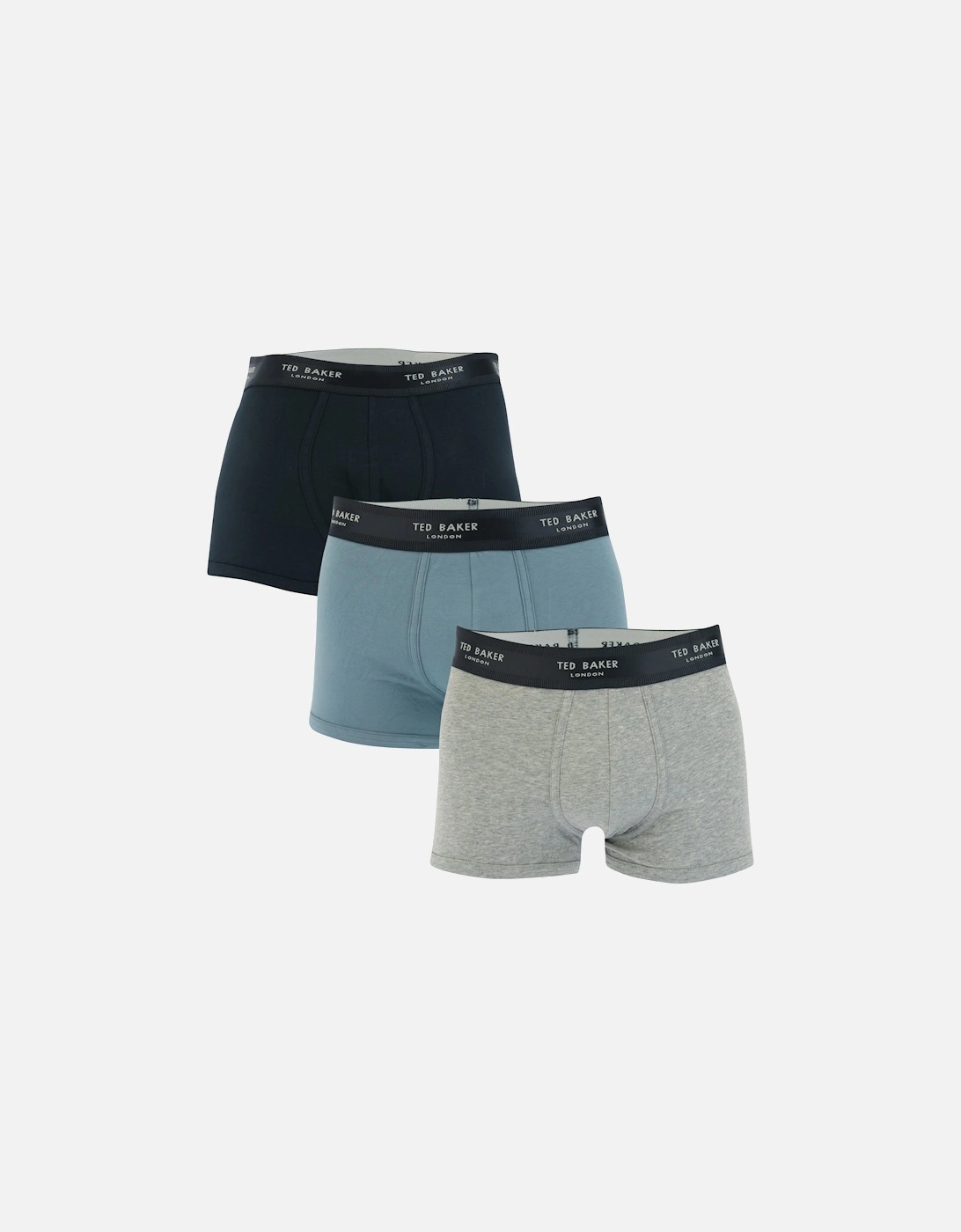 Mens 3-Pack Cotton Boxers - Mens 3-Pack Trunks - Mens Three Pack Cotton Fashion Trunk