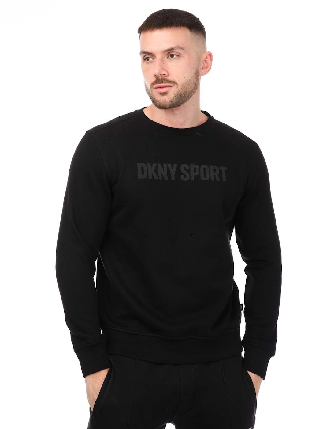 Printed Large Tonal Logo Crewneck Sweatshirt, 5 of 4