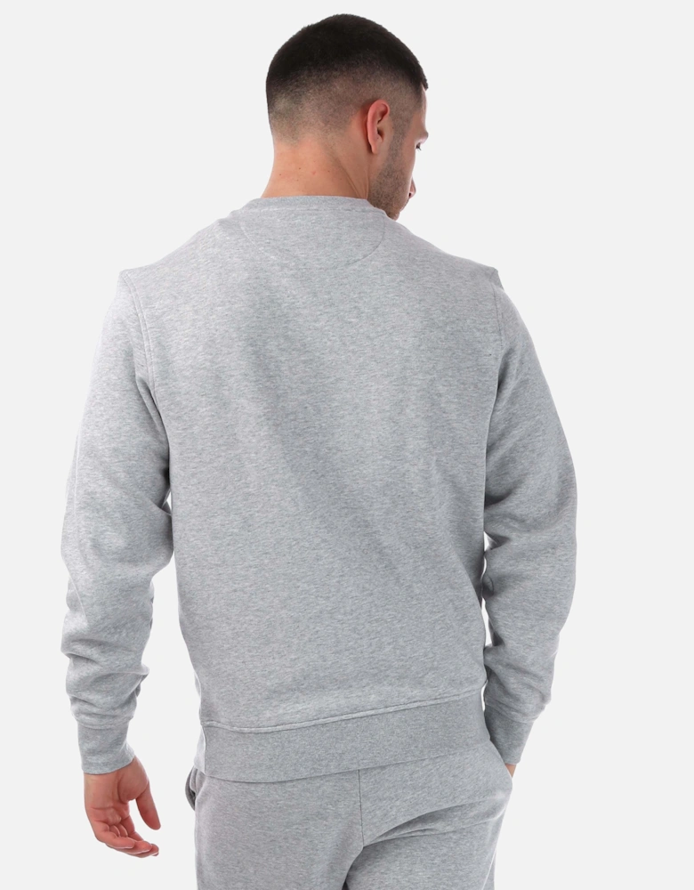 Mens Cotton Blend Fleece Sweatshirt - Mens Sport Cotton Blend Fleece Sweatshirt