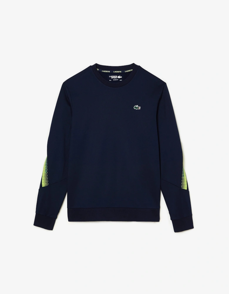 Tennis Classic Fit Logo Stripe Sweatshirt