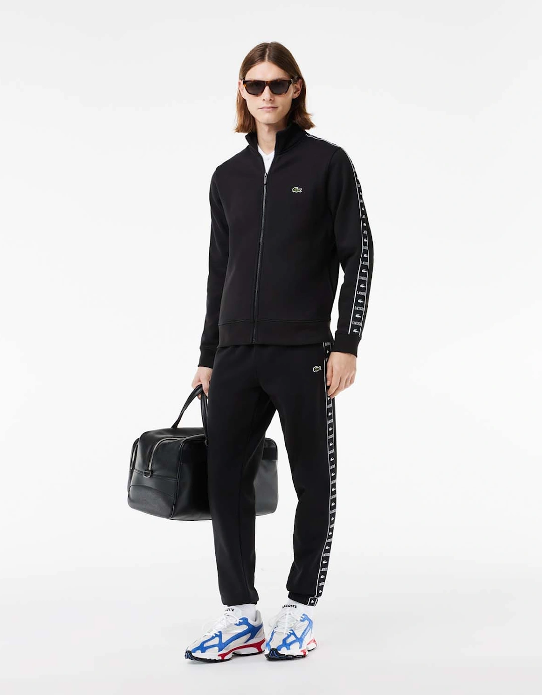 Logo Stripe Zipped Jogger Sweatshirt