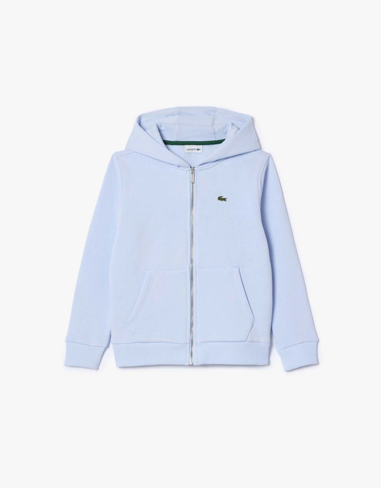 Juniors Kangaroo Pocket Zip Front Hoodie