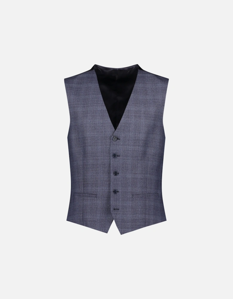 Slim-Fit Checked Waistcoat