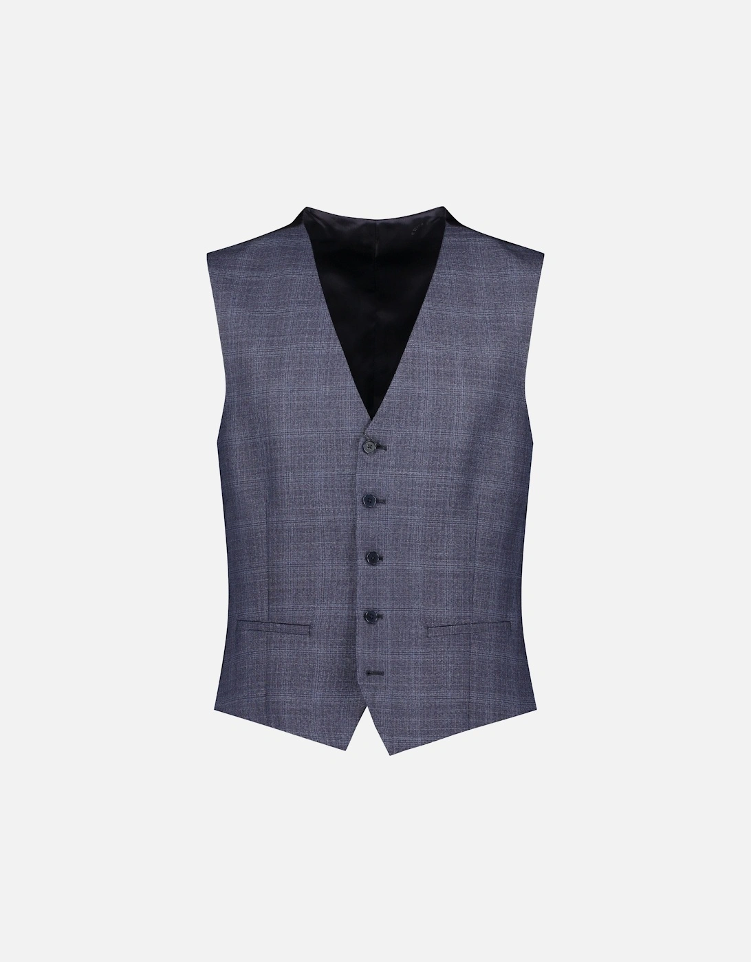 Slim-Fit Checked Waistcoat, 2 of 1