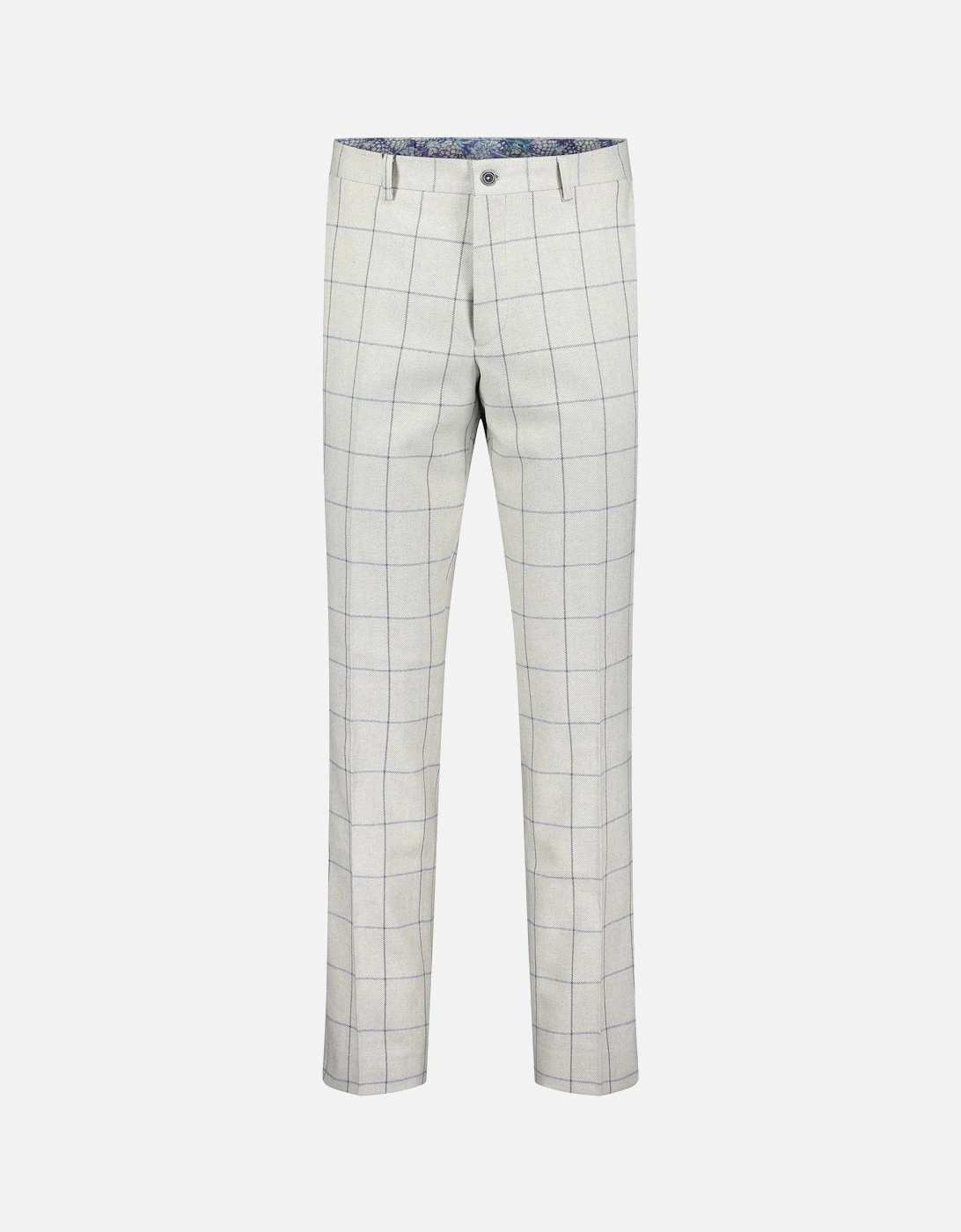 Italian Cotton & Wool Blend Check Trousers, 2 of 1