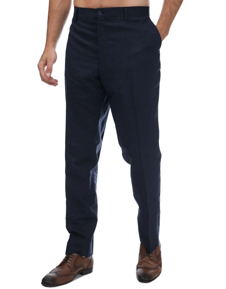 Italian Cotton and Linen Blend Trousers