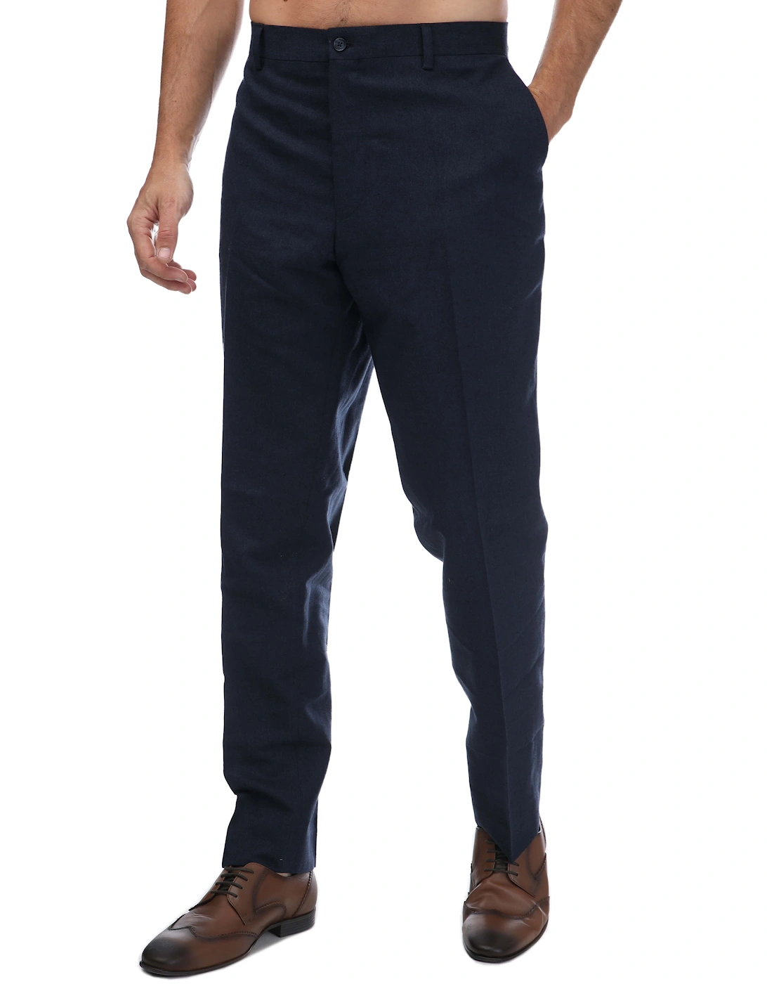 Italian Cotton and Linen Blend Trousers, 4 of 3