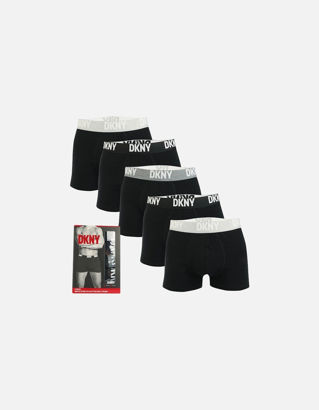 Mens Portland 5 Pack Trunk Boxer Shorts, 7 of 6