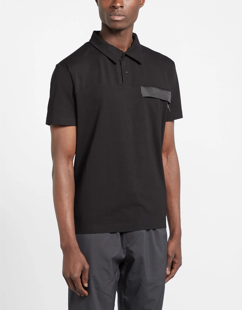 Mens Zip Pocket Polo Shirt