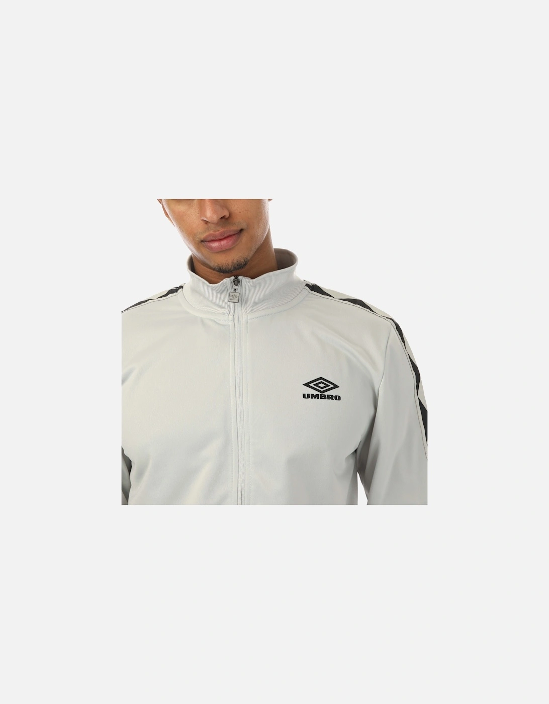 Mens Diamond Taped Tricot Track Top