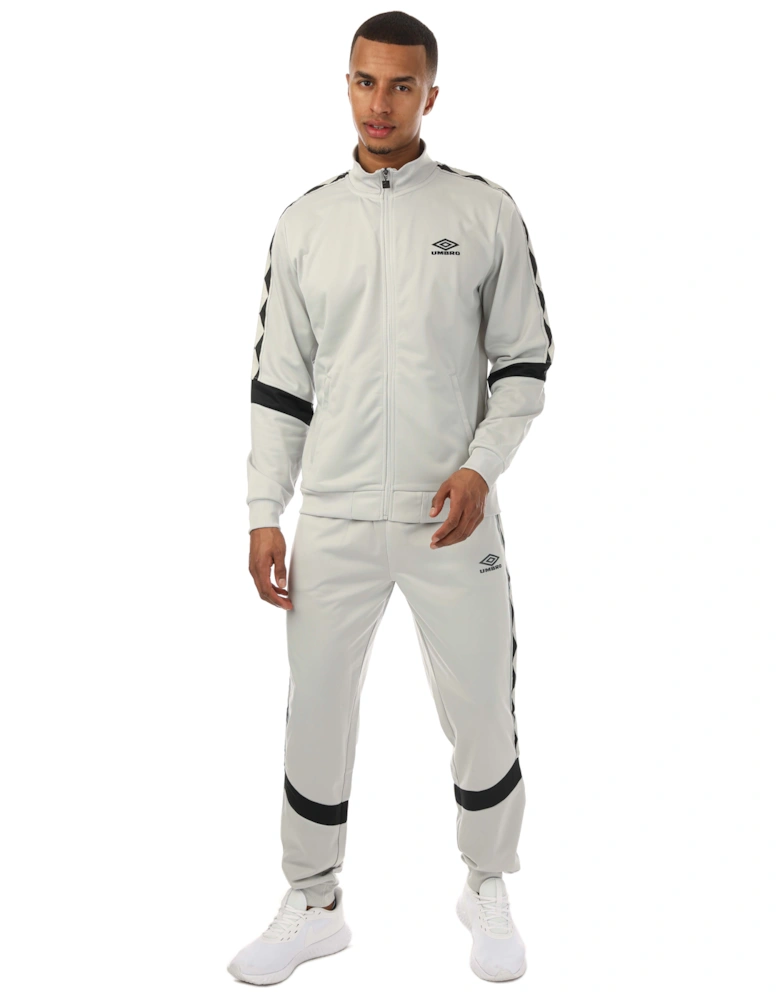 Mens Diamond Taped Tricot Track Top