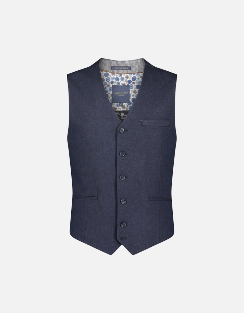 Italian Cotton & Linen Blend Waistcoat