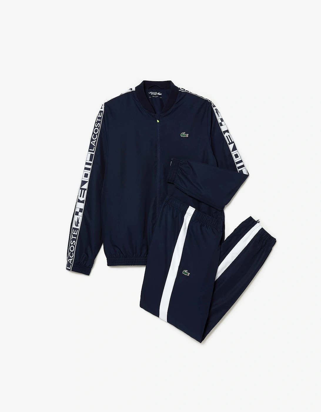 Mens Logo Stripe Tennis Sweatsuit