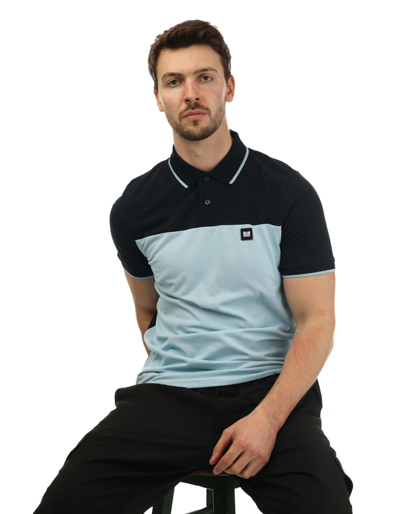 Mens Lario Block Polo Shirt