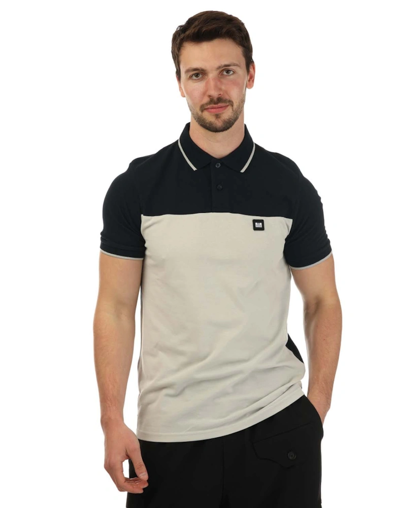 Mens Lario Block Polo Shirt