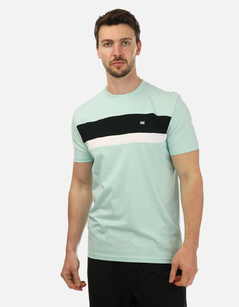 Mens Crossword Colour Block T-Shirt