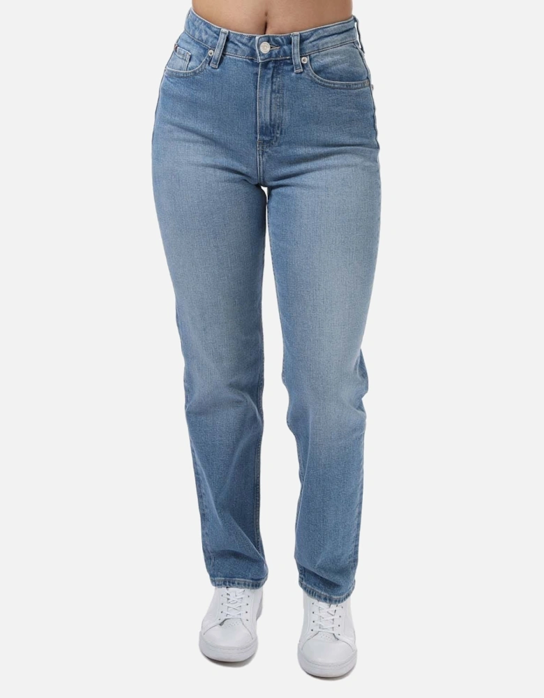 Womens High Rise Classic Jeans