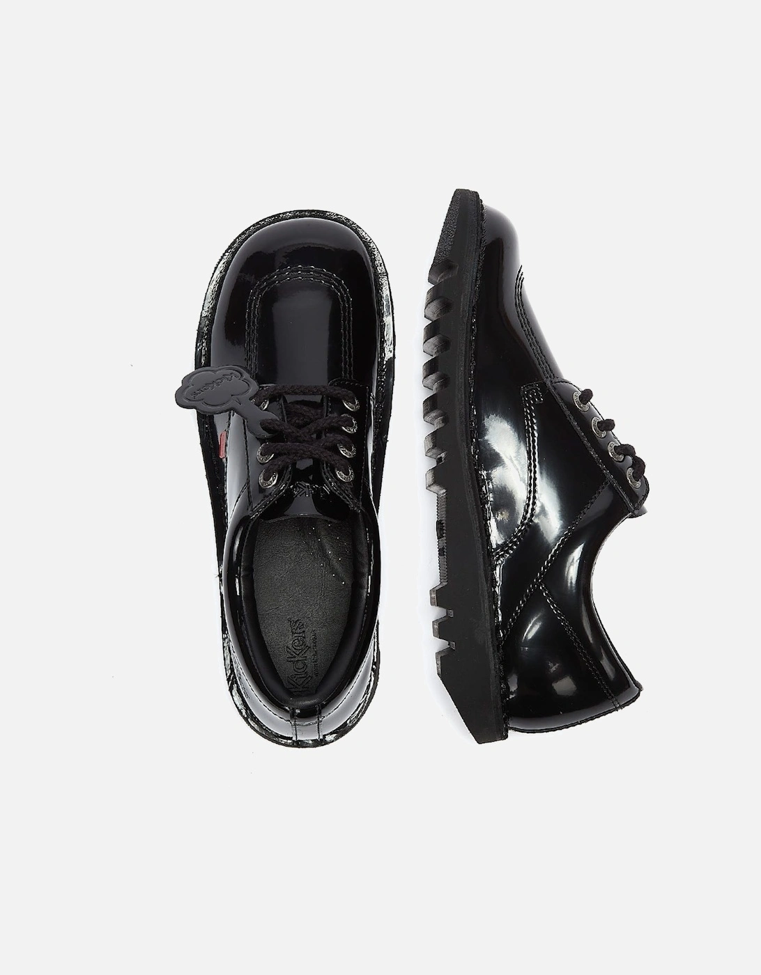 Kick Lo Black Patent Shoes