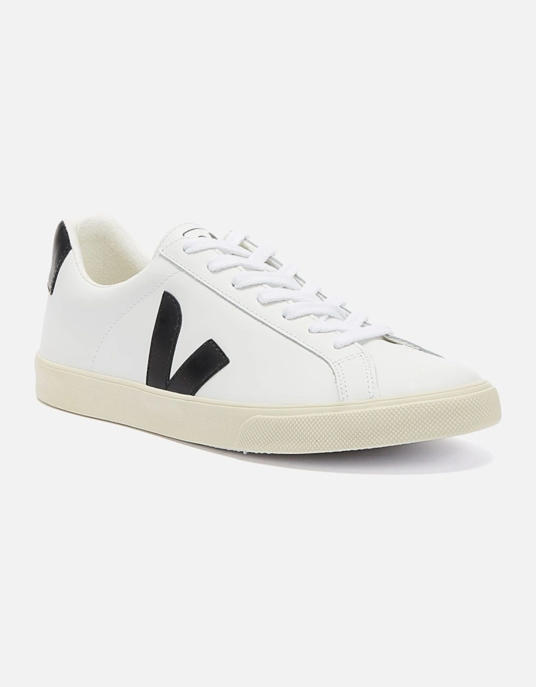 Esplar Leather Womens White / Black Trainers