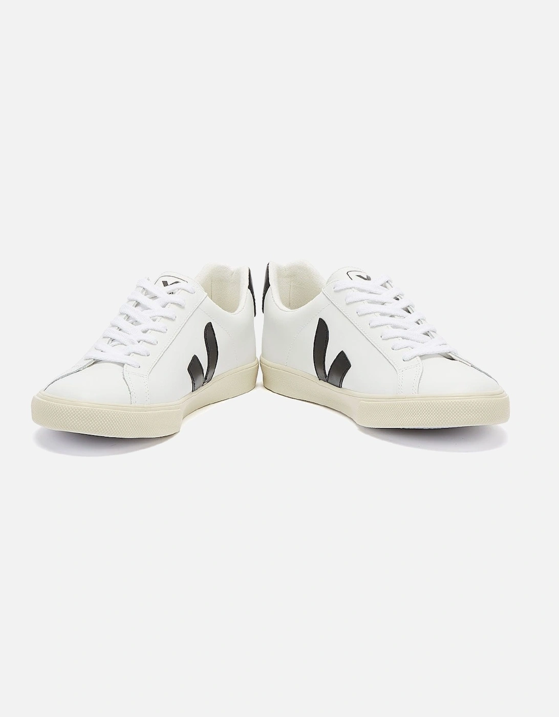 Esplar Leather Womens White / Black Trainers