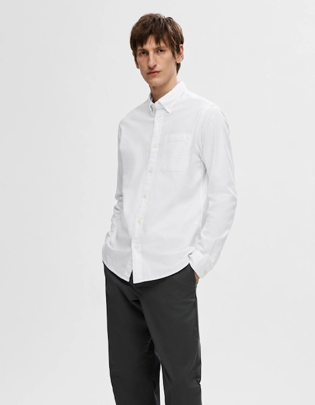 Homme Regrick-Ox Long Sleeve Shirt White, 6 of 5