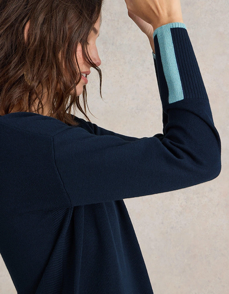Women's Olive Jumper French Navy
