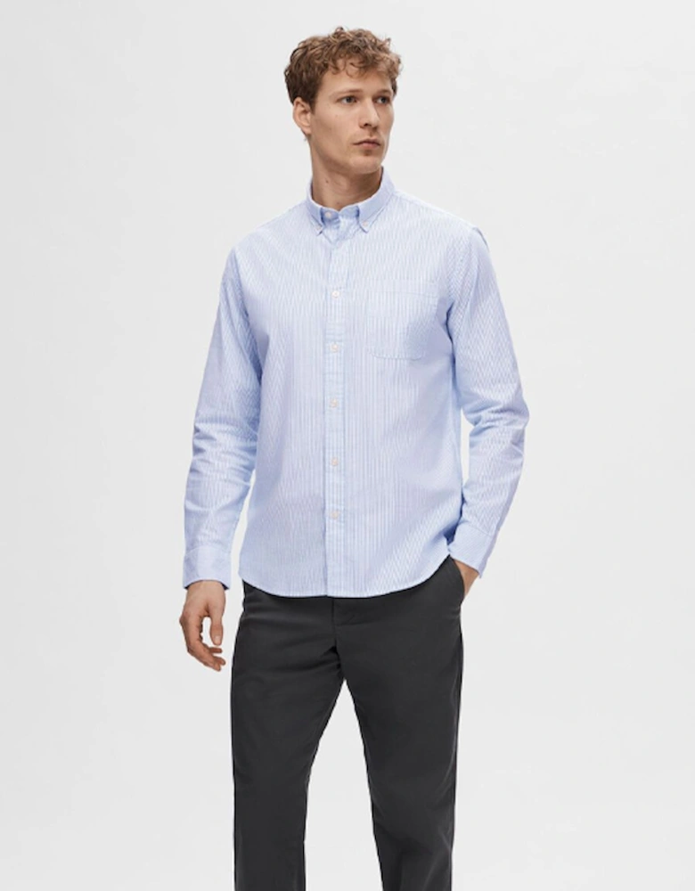 Homme Regrick-Ox Long Sleeve Shirt Skyway Stripes