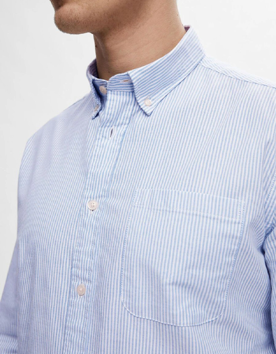 Homme Regrick-Ox Long Sleeve Shirt Skyway Stripes