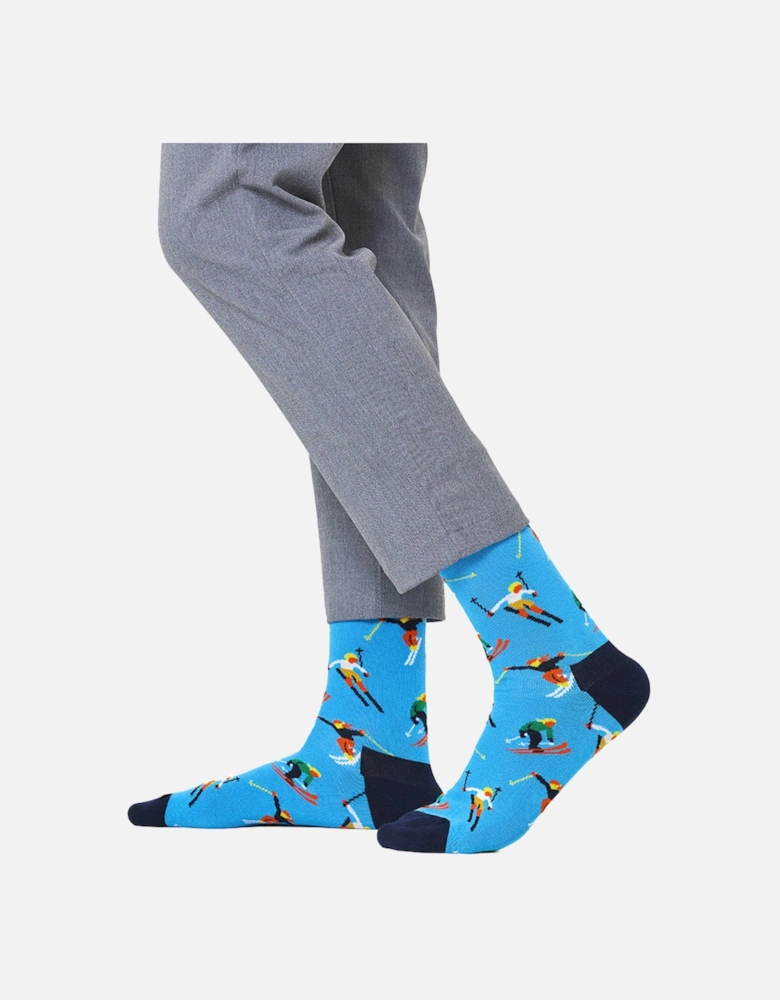 Skiing Socks, Blue