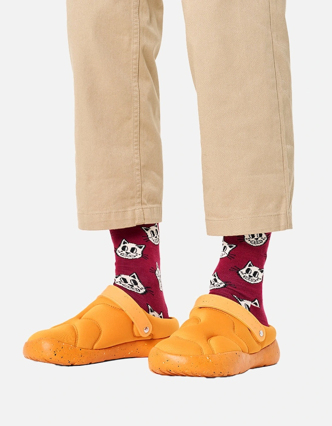 Cat Socks, Dark Red