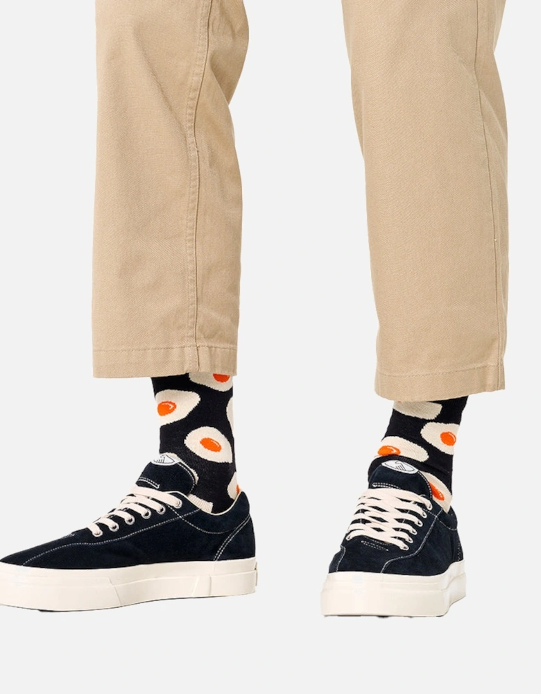 Sunny Side Up Socks, Black