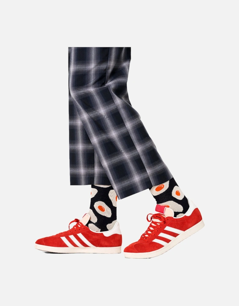 Sunny Side Up Socks, Black