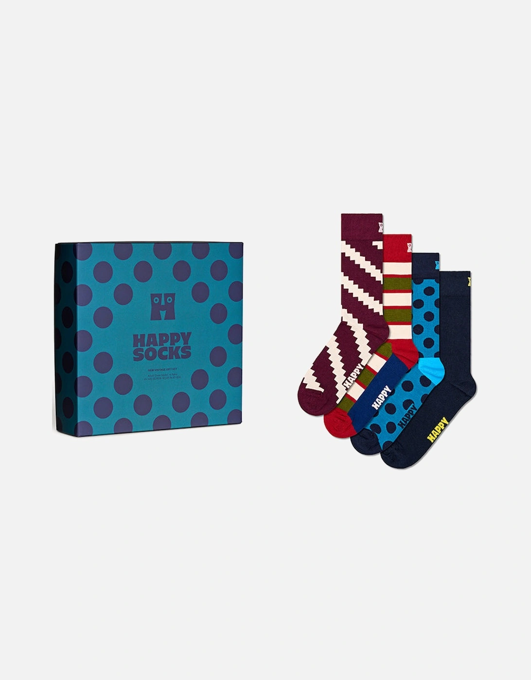 4-Pack New Vintage Socks Gift Set, Navy, 8 of 7