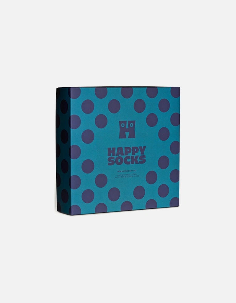 4-Pack New Vintage Socks Gift Set, Navy