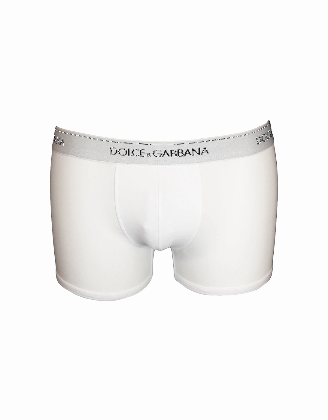 2-Pack Stretch Cotton Boxer Trunks, Optical White