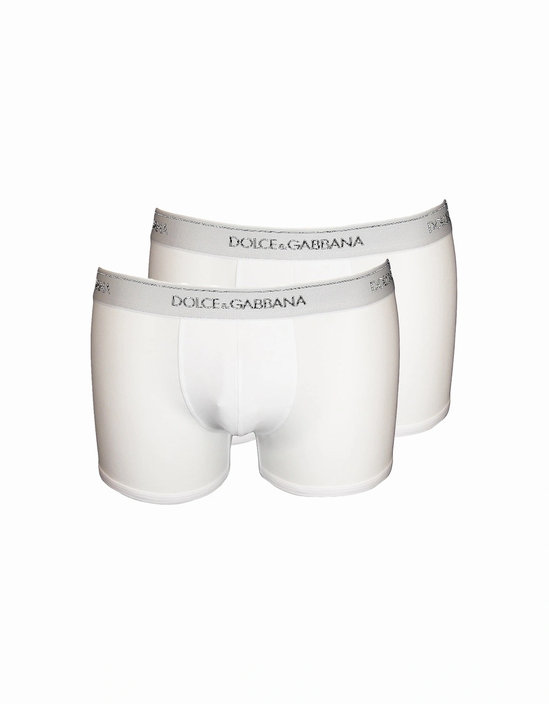 2-Pack Stretch Cotton Boxer Trunks, Optical White, 4 of 3