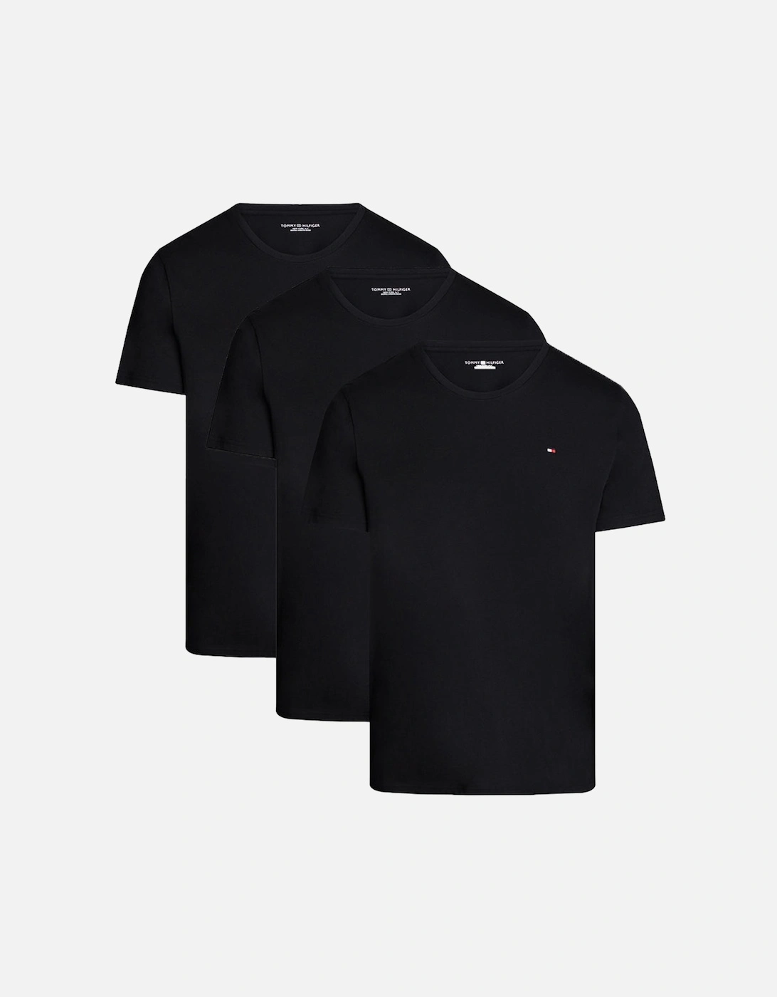 3-Pack Signature Cotton T-Shirts, Black, 5 of 4