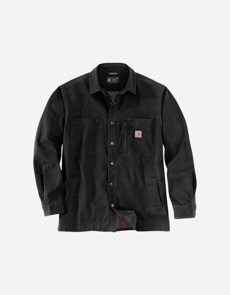 Carhartt Mens Fleece Lined Snap Front Shirt Jacket