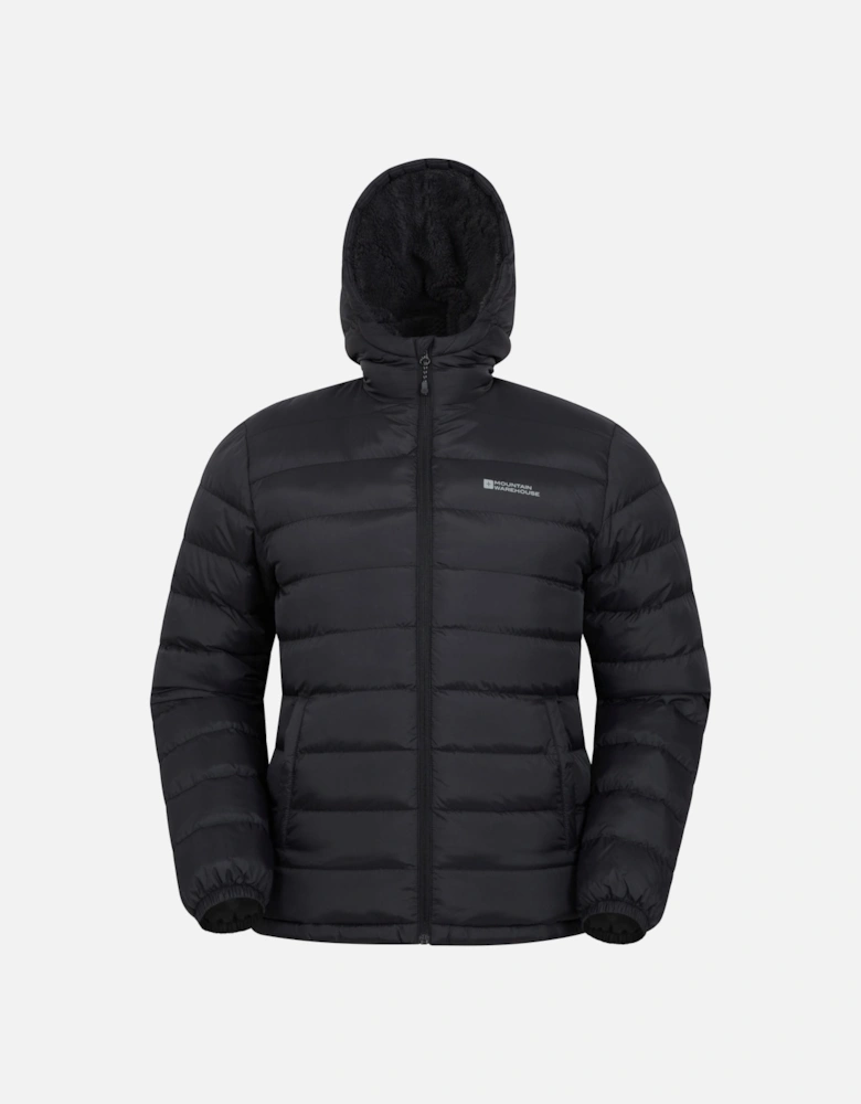 Mens Seasons Faux Fur Lined Padded Jacket