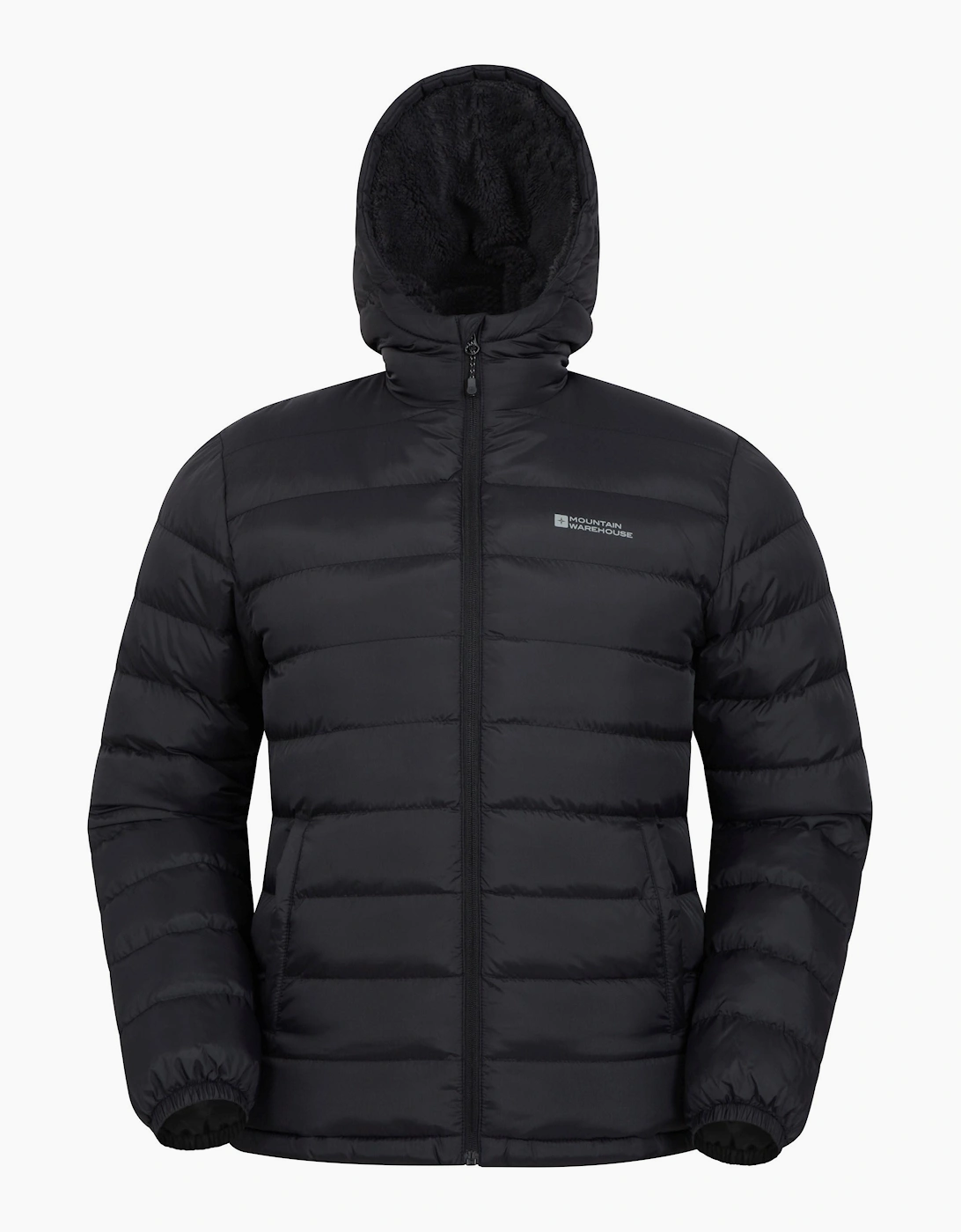 Mountain Warehouse Men's Mountain Warehouse Mens Seasons Faux Fur Lined Padded Jacket - Black