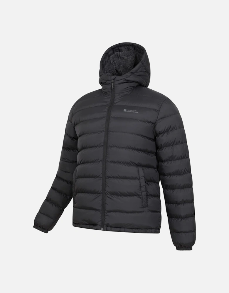 Mens Seasons Faux Fur Lined Padded Jacket